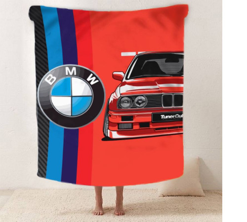 Плед 3D BMW Машина мрії 12436 135х160 см