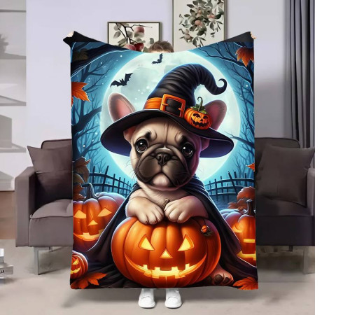 Плед 3D Halloween Dog 17598 160х200 см