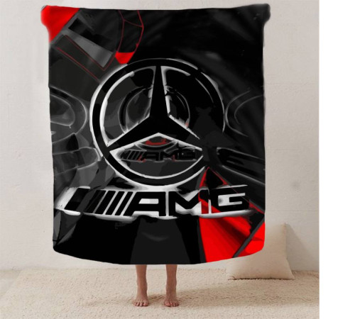 Плед 3D Mercedes-Benz AMG 12653 135х160 см