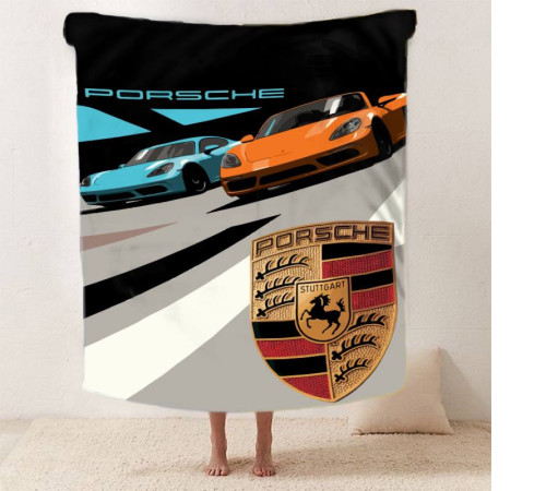 Плед 3D Porsche Дует 12127 135х160 см