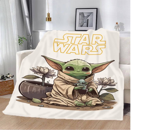 Плед 3D STAR WARS Малюк Йода 12255 160х200 см