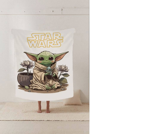 Плед 3D STAR WARS Малюк Йода 12255 160х200 см