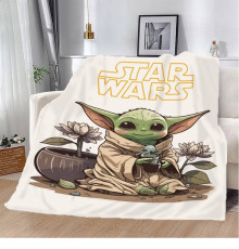 Плед 3D STAR WARS Малюк Йода 12256 135х160 см