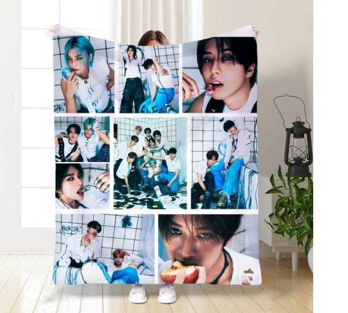 Плед 3D Stray Kids collage №2 15807 160х200 см