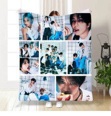 Плед 3D Stray Kids collage №2 15808 135х160 см