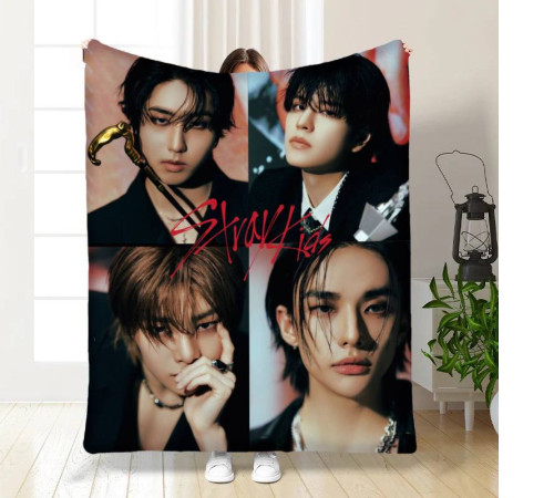Плед 3D Stray Kids NEW Коллаж 17099 160х200 см