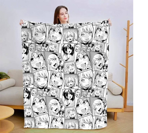 Плед 3D Аніме Black and white 13858 135х160 см