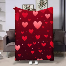 Плед 3D на день закоханих Red Hearts №2 17997 160х200 см