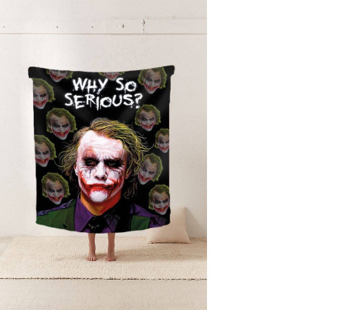 Плед 3D Джокер Why so serious? 11606 160х200 см