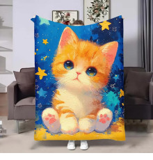 Плед 3D Зоряний котик 29001 135х160 см