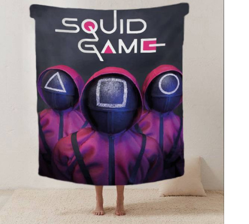 Плед 3D Гра в кальмара SQUID GAME 12298 135х160 см