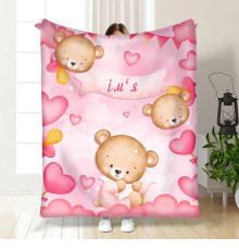 Плед 3D іменний Teddy 15731 135х160 см