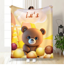 Плед 3D іменний Teddy Bear 15733 135х160 см