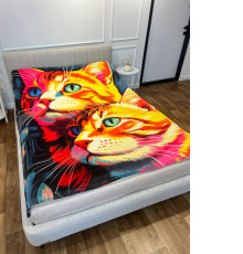 Плед 3D Картина котиків 13453 135х160 см
