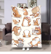 Плед 3D Котики муркотики 17962 135х160 см