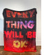 Плед 3D мотиваційний "EVERY THING WILL BE OK №2" 12828 135х160 см