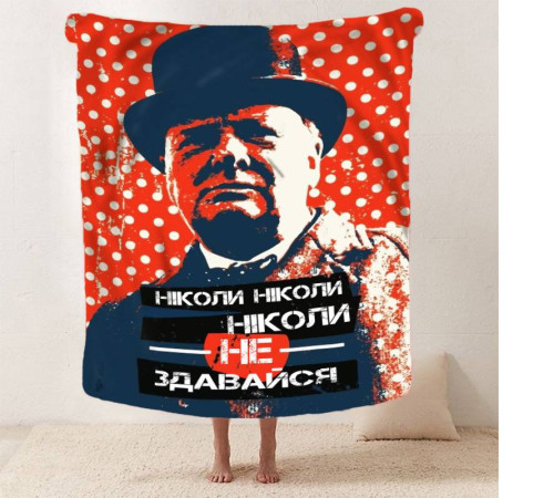 Плед 3D мотиваційний "Ніколи не здавайся" 12848 160х200 см