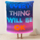 Плед 3D мотиваційний EVERY THING WILL BE OK 12824 160х200 см