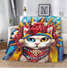 Плед 3D Український котик 12914 135х160 см